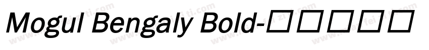 Mogul Bengaly Bold字体转换